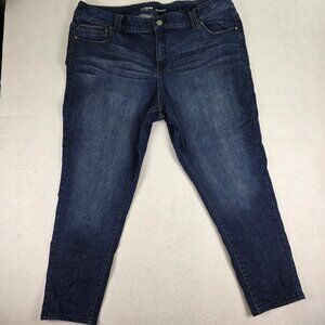 Lane Bryant Genius Fit Jegging Size 28 Plus Dark Wash Denim Stretch